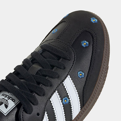 adidas アディダスオリジナルス SAMBA OG W フラワー刺繍 サンバ IF4397 黒 花柄 メンズ レディース