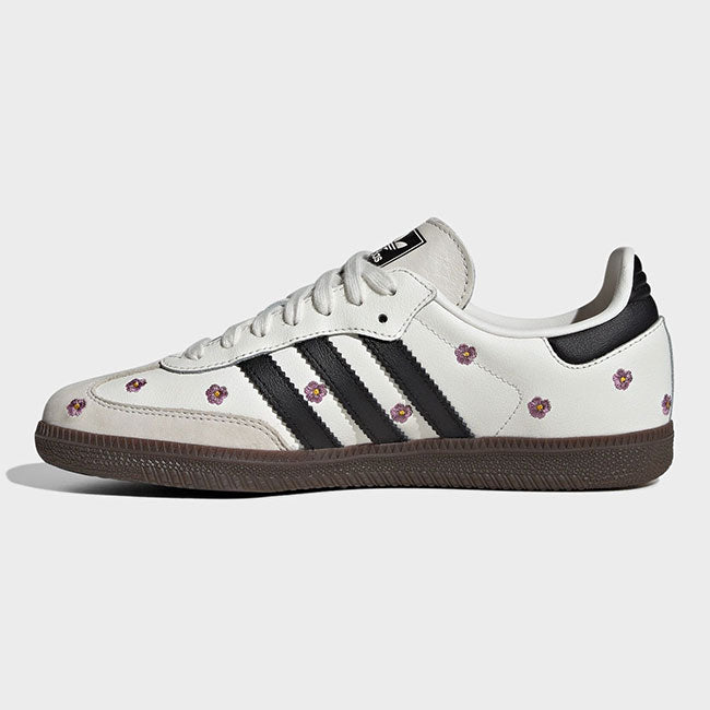 adidas アディダスオリジナルス SAMBA OG W フラワー刺繍 サンバ IF4398 白 花柄 メンズ レディース