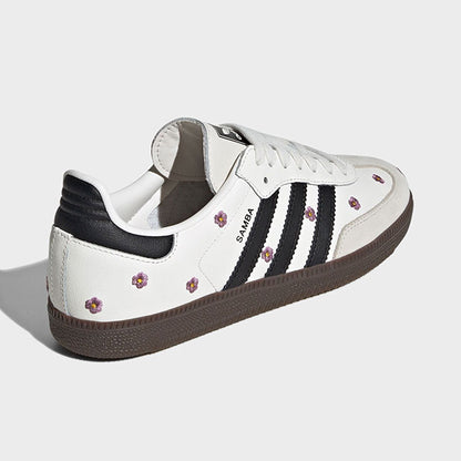 adidas アディダスオリジナルス SAMBA OG W フラワー刺繍 サンバ IF4398 白 花柄 メンズ レディース