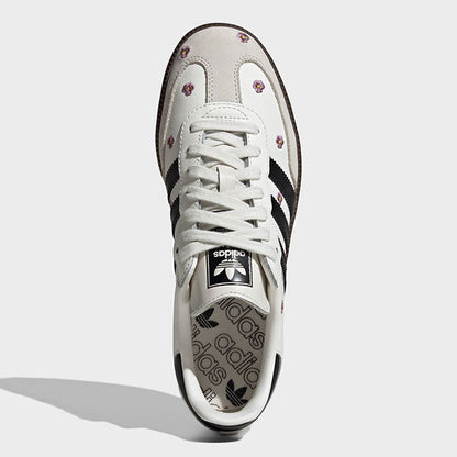 adidas アディダスオリジナルス SAMBA OG W フラワー刺繍 サンバ IF4398 白 花柄 メンズ レディース