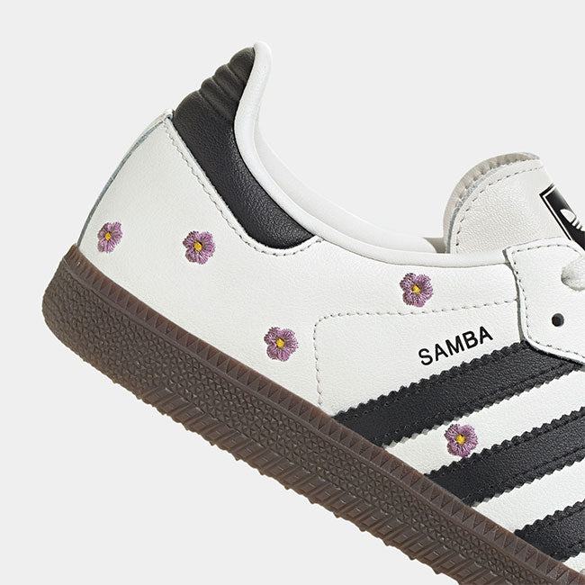 adidas アディダスオリジナルス SAMBA OG W フラワー刺繍 サンバ IF4398 白 花柄 メンズ レディース