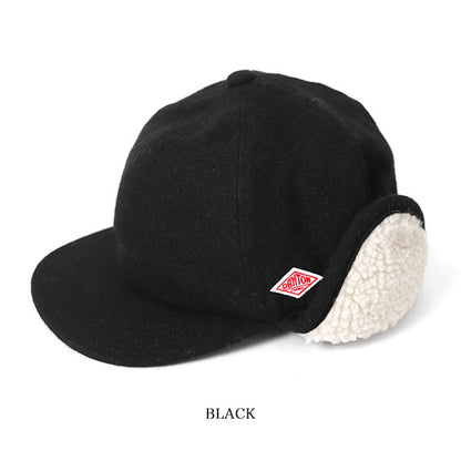 DANTON ダントン 耳当て付き エターミンウール ボア 6パネルキャップ DT-H0118 EKE フライトキャップ 帽子 メンズ レディース
