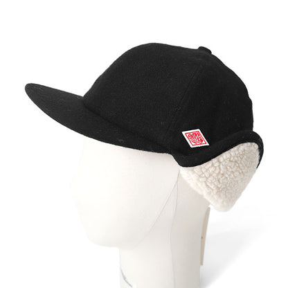 DANTON ダントン 耳当て付き エターミンウール ボア 6パネルキャップ DT-H0118 EKE フライトキャップ 帽子 メンズ レディース