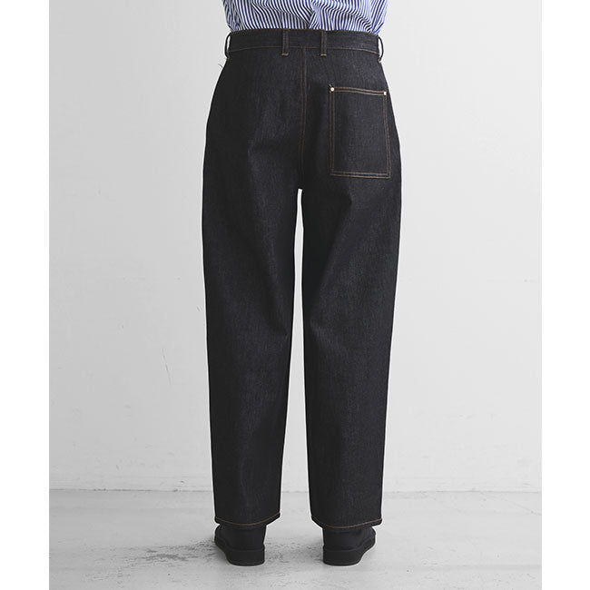 Traditional Weatherwear トラディショナルウェザーウェア UNIONSLACKS 102D DENIM ユニオンスラック ブラックデニム ワイドジーンズ メンズ