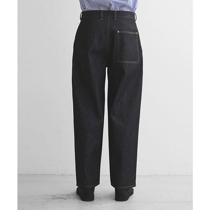 Traditional Weatherwear トラディショナルウェザーウェア UNIONSLACKS 102D DENIM ユニオンスラック ブラックデニム ワイドジーンズ メンズ
