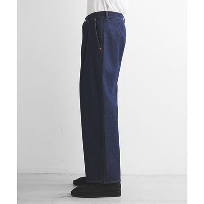 Traditional Weatherwear トラディショナルウェザーウェア UNIONSLACKS 102D DENIM ユニオンスラック インディゴデニム ワイドジーンズ メンズ