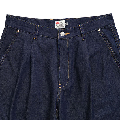 Traditional Weatherwear トラディショナルウェザーウェア UNIONSLACKS 102D DENIM ユニオンスラック インディゴデニム ワイドジーンズ メンズ