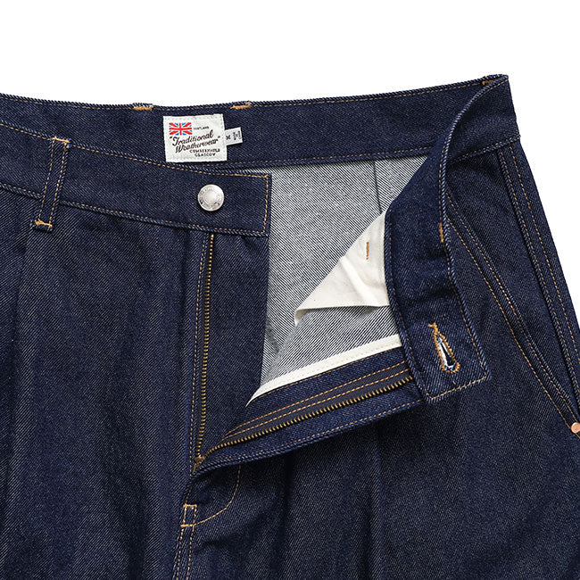 Traditional Weatherwear トラディショナルウェザーウェア UNIONSLACKS 102D DENIM ユニオンスラック インディゴデニム ワイドジーンズ メンズ