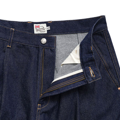 Traditional Weatherwear トラディショナルウェザーウェア UNIONSLACKS 102D DENIM ユニオンスラック インディゴデニム ワイドジーンズ メンズ