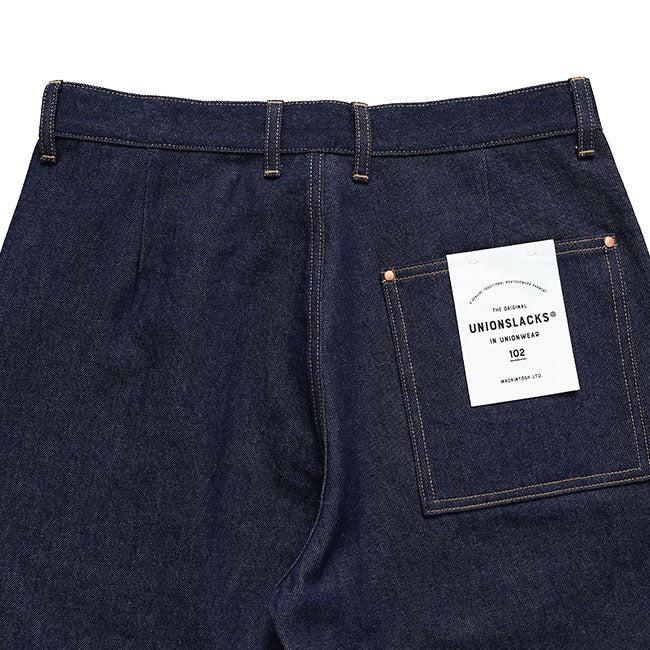 Traditional Weatherwear トラディショナルウェザーウェア UNIONSLACKS 102D DENIM ユニオンスラック インディゴデニム ワイドジーンズ メンズ