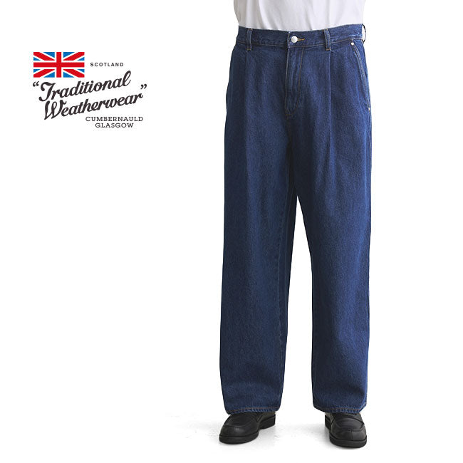 Traditional Weatherwear トラディショナルウェザーウェア UNIONSLACKS 102D DENIM ユニオンスラック ビンテージ インディゴデニム ワイドジーンズ メンズ