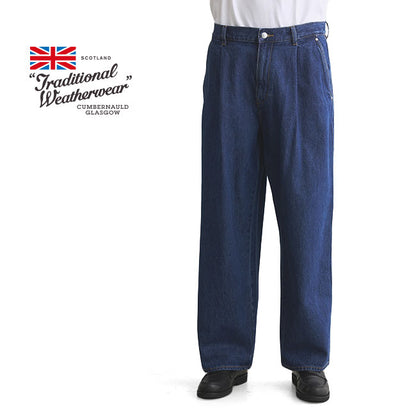 Traditional Weatherwear トラディショナルウェザーウェア UNIONSLACKS 102D DENIM ユニオンスラック ビンテージ インディゴデニム ワイドジーンズ メンズ
