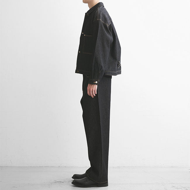Traditional Weatherwear トラディショナルウェザーウェア WORK JACKET 001D ワーク ブラックデニムジャケット Gジャン メンズ