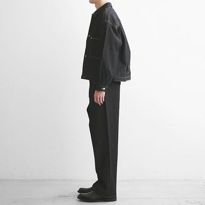 Traditional Weatherwear トラディショナルウェザーウェア WORK JACKET 001D ワーク ブラックデニムジャケット Gジャン メンズ