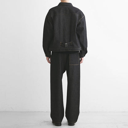 Traditional Weatherwear トラディショナルウェザーウェア WORK JACKET 001D ワーク ブラックデニムジャケット Gジャン メンズ