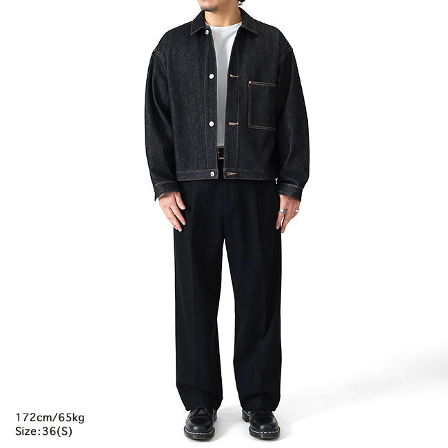 Traditional Weatherwear トラディショナルウェザーウェア WORK JACKET 001D ワーク ブラックデニムジャケット Gジャン メンズ