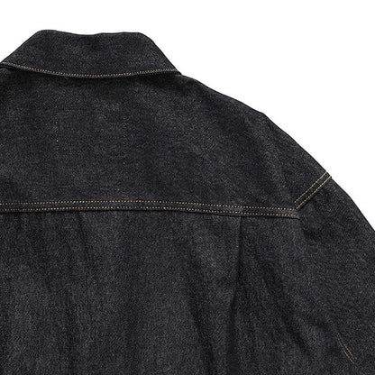 Traditional Weatherwear トラディショナルウェザーウェア WORK JACKET 001D ワーク ブラックデニムジャケット Gジャン メンズ
