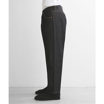 Traditional Weatherwear トラディショナルウェザーウェア UNIONSLACKS 105D DENIM ユニオンスラック ブラックデニム テーパードジーンズ メンズ