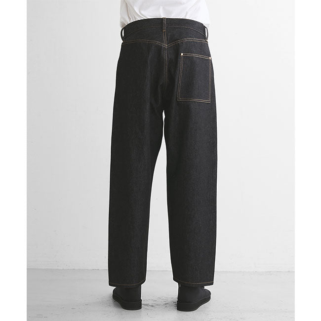 Traditional Weatherwear トラディショナルウェザーウェア UNIONSLACKS 105D DENIM ユニオンスラック ブラックデニム テーパードジーンズ メンズ
