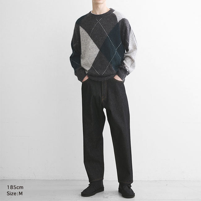 Traditional Weatherwear トラディショナルウェザーウェア UNIONSLACKS 105D DENIM ユニオンスラック ブラックデニム テーパードジーンズ メンズ