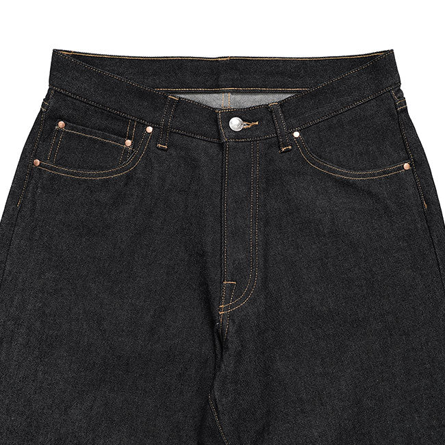 Traditional Weatherwear トラディショナルウェザーウェア UNIONSLACKS 105D DENIM ユニオンスラック ブラックデニム テーパードジーンズ メンズ
