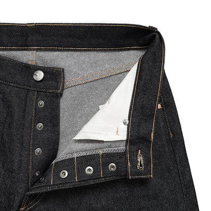 Traditional Weatherwear トラディショナルウェザーウェア UNIONSLACKS 105D DENIM ユニオンスラック ブラックデニム テーパードジーンズ メンズ