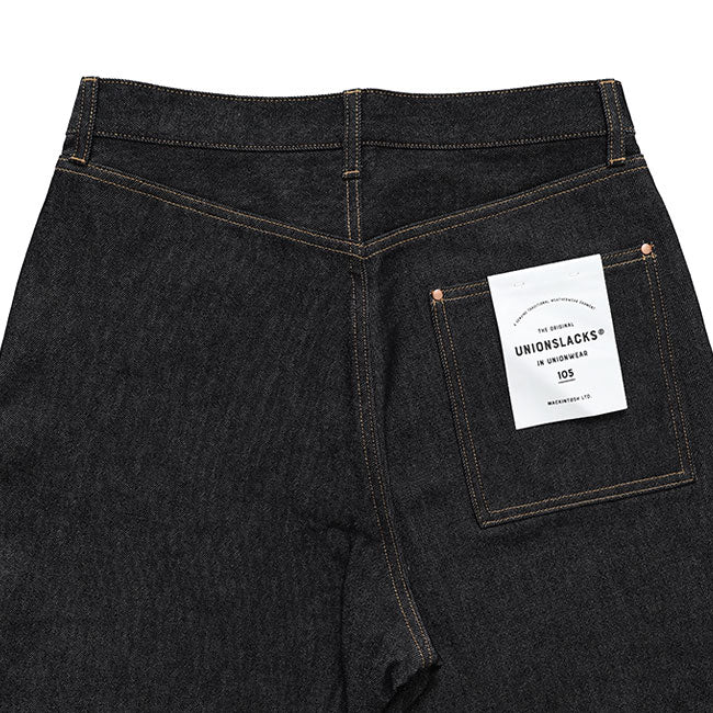 Traditional Weatherwear トラディショナルウェザーウェア UNIONSLACKS 105D DENIM ユニオンスラック ブラックデニム テーパードジーンズ メンズ