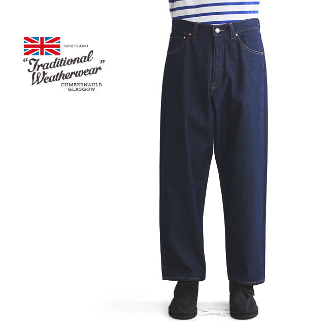 Traditional Weatherwear トラディショナルウェザーウェア UNIONSLACKS 105D DENIM ユニオンスラック インディゴデニム テーパードジーンズ メンズ
