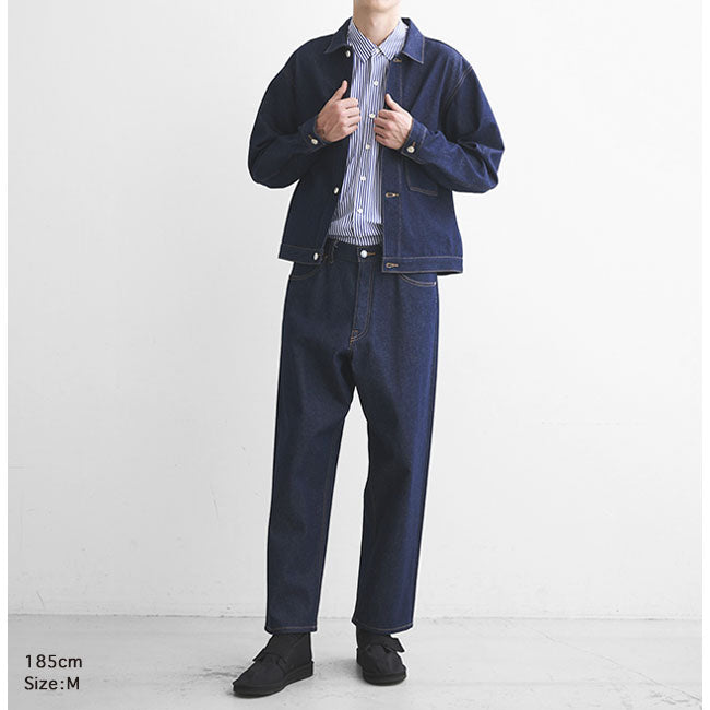 Traditional Weatherwear トラディショナルウェザーウェア UNIONSLACKS 105D DENIM ユニオンスラック インディゴデニム テーパードジーンズ メンズ