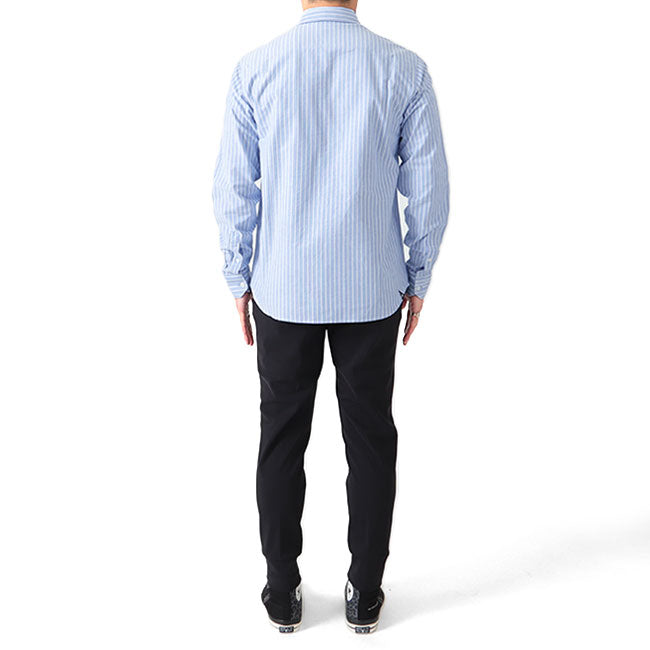 DENHAM デンハム ボタンダウン ストライプ オックスフォードシャツ RICH REG SHIRT 長袖シャツ メンズ