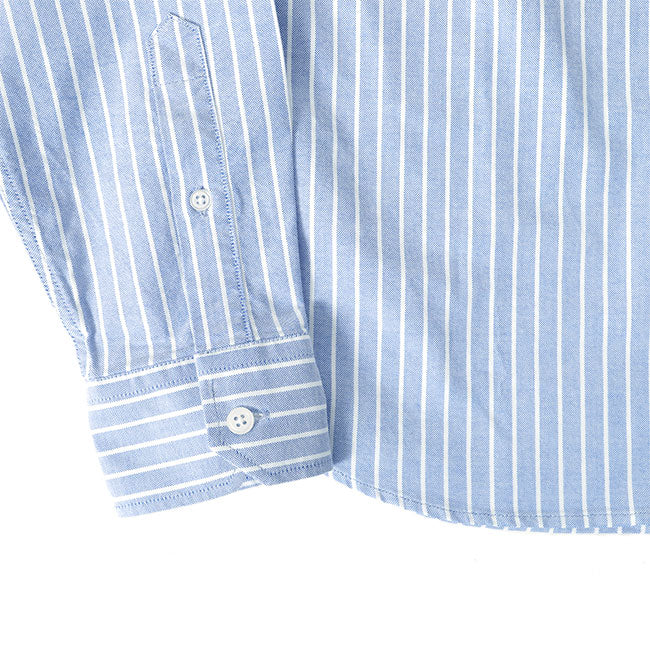 DENHAM デンハム ボタンダウン ストライプ オックスフォードシャツ RICH REG SHIRT 長袖シャツ メンズ