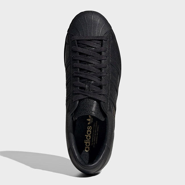 adidas originals アディダス オリジナルス プレミアムレザー スーパースター ビンテージ IH1675 スニーカー 黒 ブラック メンズ