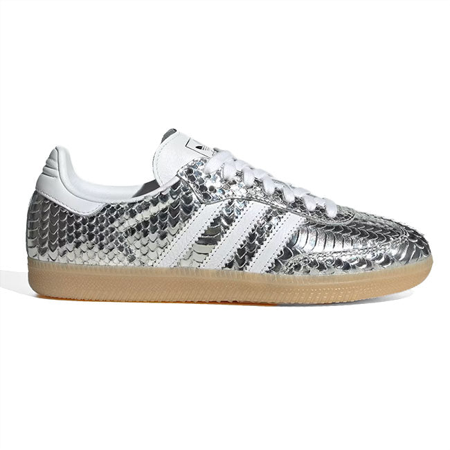 adidas originals アディダス オリジナルス メタリック スネークスキン SAMBA OG W サンバ IH9016 ヘビ柄 シルバー 銀 レディース