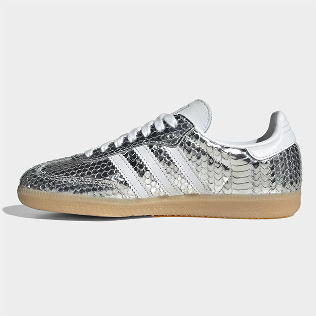 adidas originals アディダス オリジナルス メタリック スネークスキン SAMBA OG W サンバ IH9016 ヘビ柄 シルバー 銀 レディース