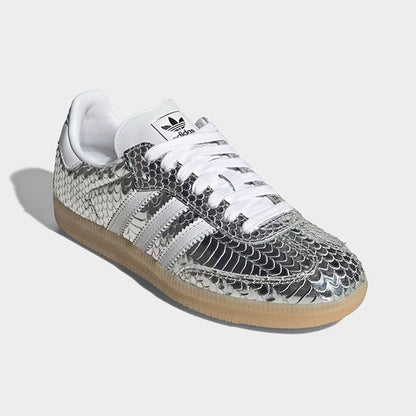 adidas originals アディダス オリジナルス メタリック スネークスキン SAMBA OG W サンバ IH9016 ヘビ柄 シルバー 銀 レディース