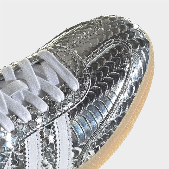 adidas originals アディダス オリジナルス メタリック スネークスキン SAMBA OG W サンバ IH9016 ヘビ柄 シルバー 銀 レディース