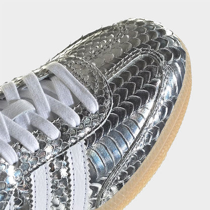 adidas originals アディダス オリジナルス メタリック スネークスキン SAMBA OG W サンバ IH9016 ヘビ柄 シルバー 銀 レディース