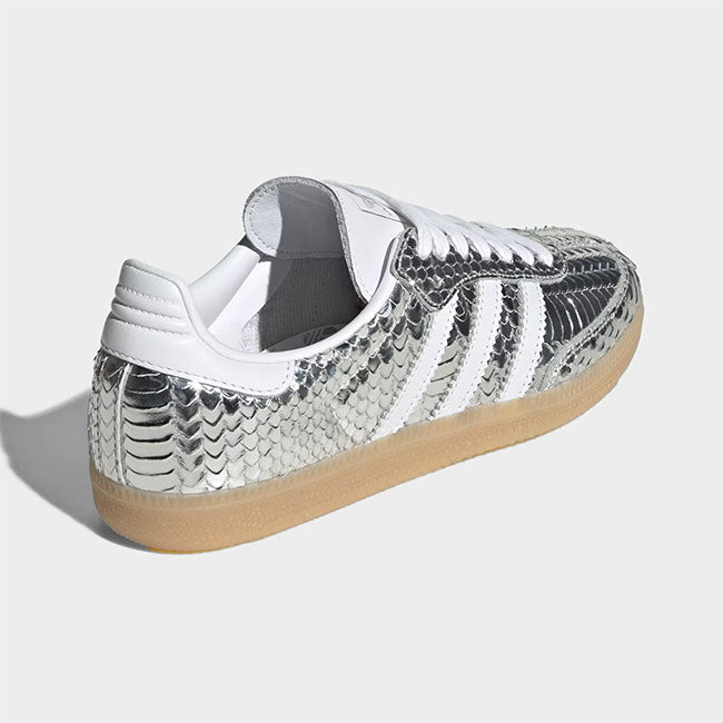 adidas originals アディダス オリジナルス メタリック スネークスキン SAMBA OG W サンバ IH9016 ヘビ柄 シルバー 銀 レディース