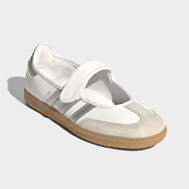 adidas originals アディダス オリジナルス Samba Jane サンバ メリージェーン KJ3785 白 シルバー 銀 パンプス レディース