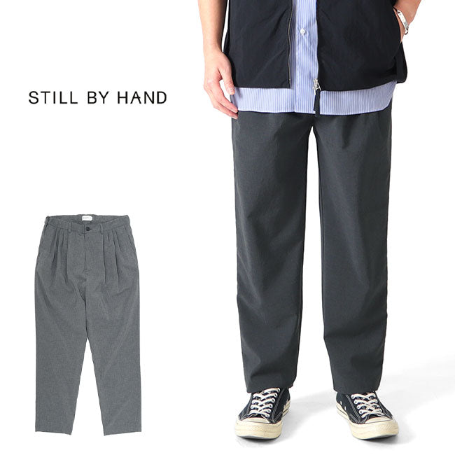 STILL BY HAND スティルバイハンド 4タック イージー スラックス パンツ PT01231 メンズ