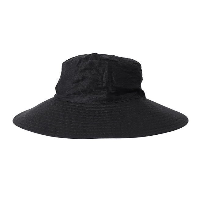 KIJIMA TAKAYUKI LINEN RAYON WIDE BRIM BUCKET HAT W-251357