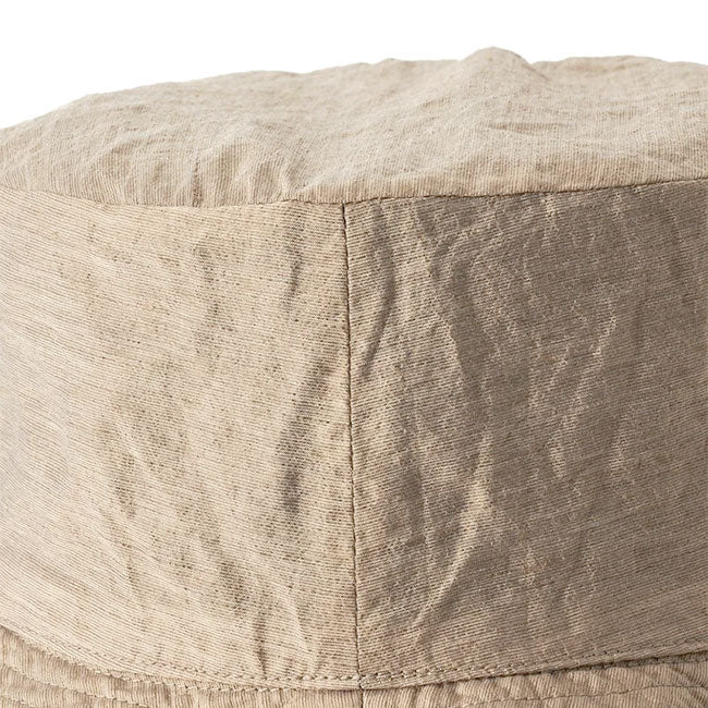 KIJIMA TAKAYUKI LINEN RAYON WIDE BRIM BUCKET HAT W-251357