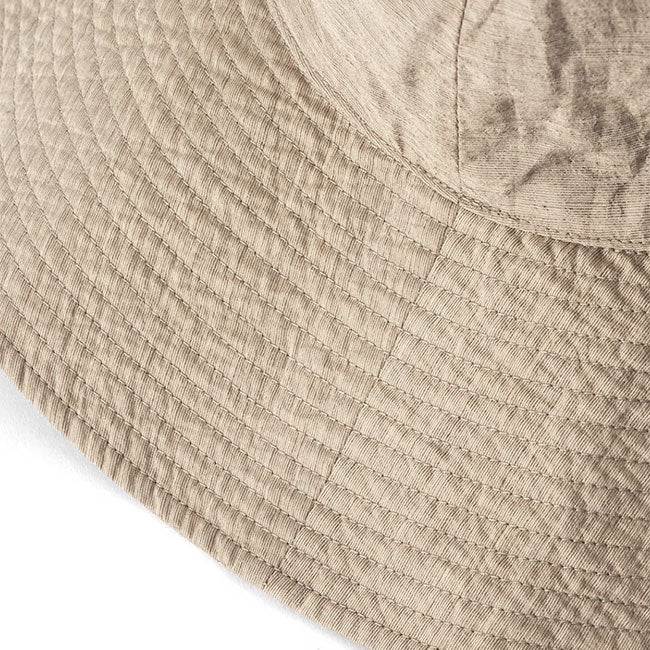 KIJIMA TAKAYUKI LINEN RAYON WIDE BRIM BUCKET HAT W-251357