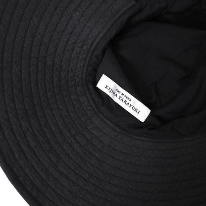 KIJIMA TAKAYUKI LINEN RAYON WIDE BRIM BUCKET HAT W-251357