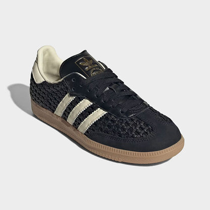 adidas originals アディダスオリジナルス SAMBA OG サンバ 編み込みレザー シューズ HQ9282 黒 スニーカー メンズ レディース