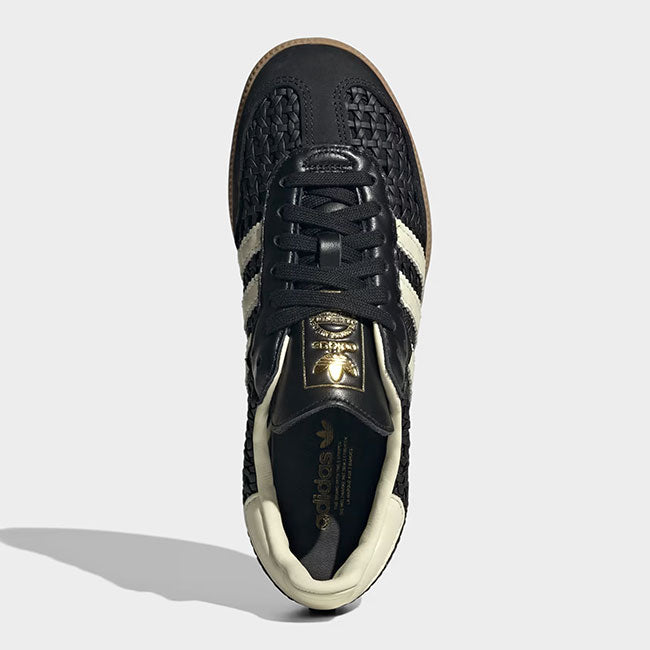 adidas originals アディダスオリジナルス SAMBA OG サンバ 編み込みレザー シューズ HQ9282 黒 スニーカー メンズ レディース