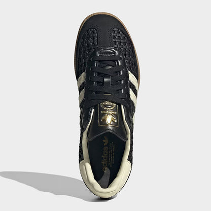 adidas originals アディダスオリジナルス SAMBA OG サンバ 編み込みレザー シューズ HQ9282 黒 スニーカー メンズ レディース
