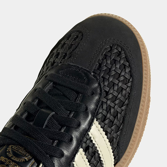 adidas originals アディダスオリジナルス SAMBA OG サンバ 編み込みレザー シューズ HQ9282 黒 スニーカー メンズ レディース