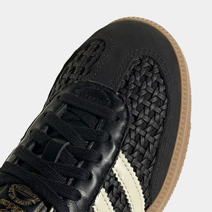 adidas originals アディダスオリジナルス SAMBA OG サンバ 編み込みレザー シューズ HQ9282 黒 スニーカー メンズ レディース