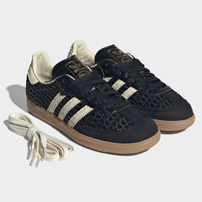 adidas originals アディダスオリジナルス SAMBA OG サンバ 編み込みレザー シューズ HQ9282 黒 スニーカー メンズ レディース